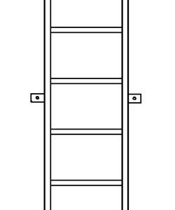 Fixed Aluminum Access Ladder Only