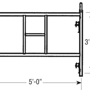 5-FT. WIDE ACCESS LADDER FRAMES
