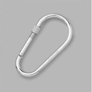 ALLOY STEEL LARGE CARABINEER W/ SCREW LOCK