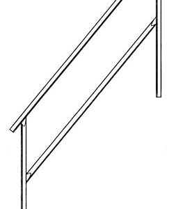 INSIDE HAND RAIL FOR STAIRWAY