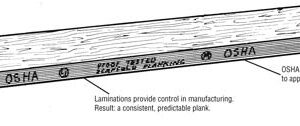 LAMINATED SCAFFOLD PLANKS