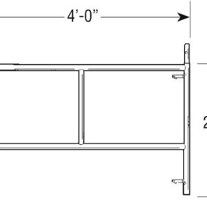 30" HIGH LIGHT DUTY SCAFFOLD FRAME - 4' WIDE