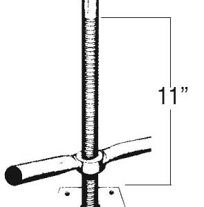 LIGHT DUTY LEVELING JACK WITH BASE PLATE