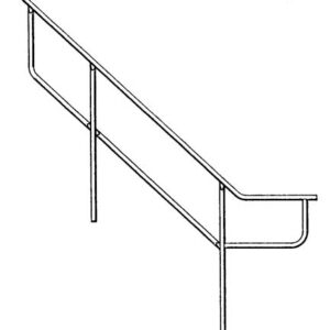 OUTSIDE HAND RAIL FOR STAIRWAY