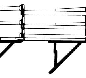 STAGING BRACKET GUARD RAIL POSTS
