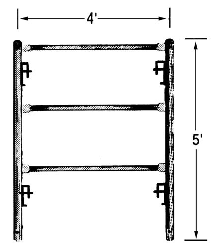 5'HIGH SHORING FRAME 4' WIDE