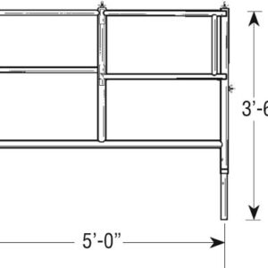 SWING GATE END PANEL