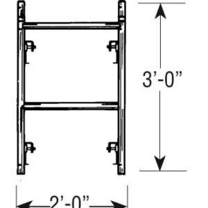 24" STANDARD SCAFFOLD NARROW FRAMES