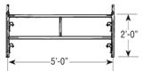 5-FOOT WIDE STANDARD SCAFFOLD FRAMES